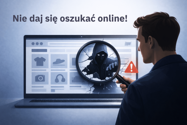 ostrzeżenie przed fałszywymi sklepami internetowymi