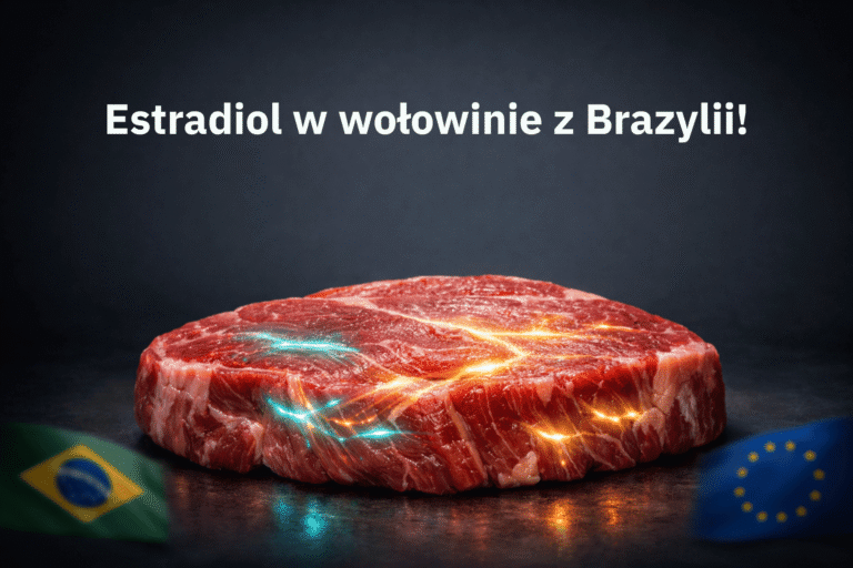 zakazany estradiol w wołowinie z Brazylii