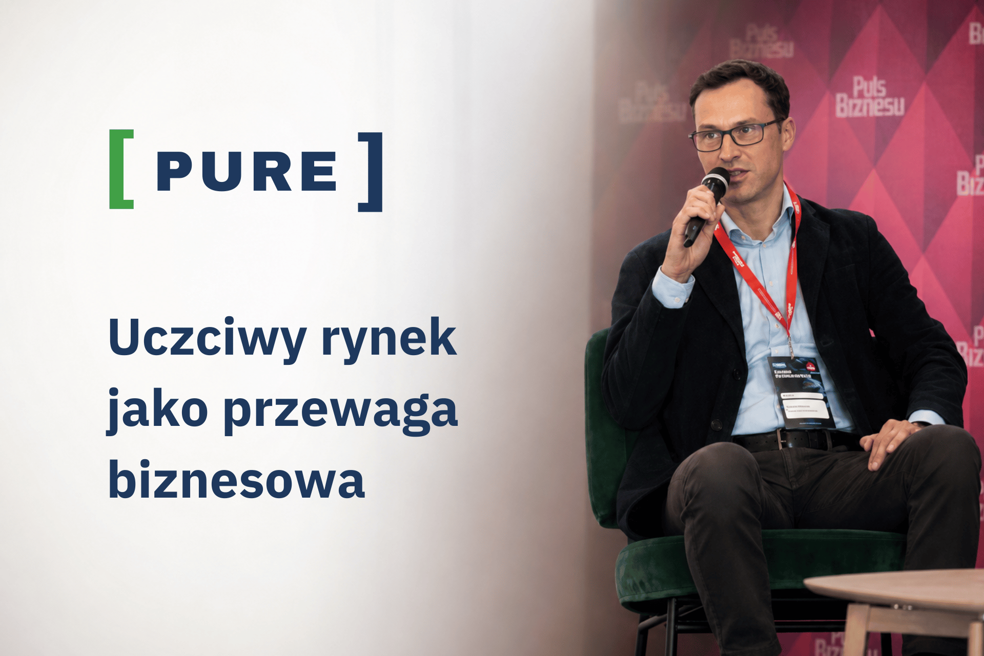 Przedstawiciel Fundacji Konsumentów podczas panelu na Kongresie Prawo Konsumenckie organizowanym przez Puls Biznesu.